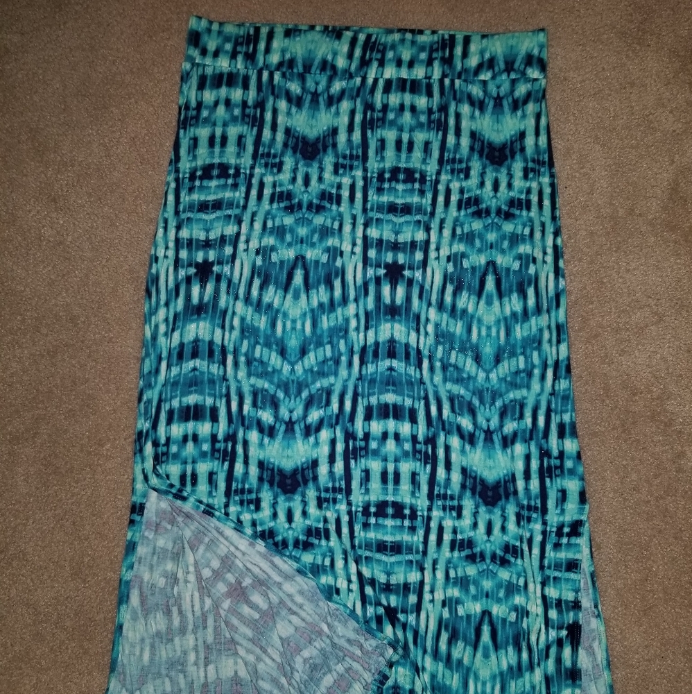 Tie Dye Style Maxi Skirt